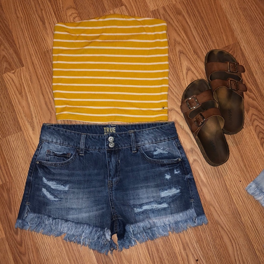 Denim shorts